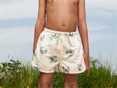 Liewood Aiden swim shorts sandy with crab print UV40+